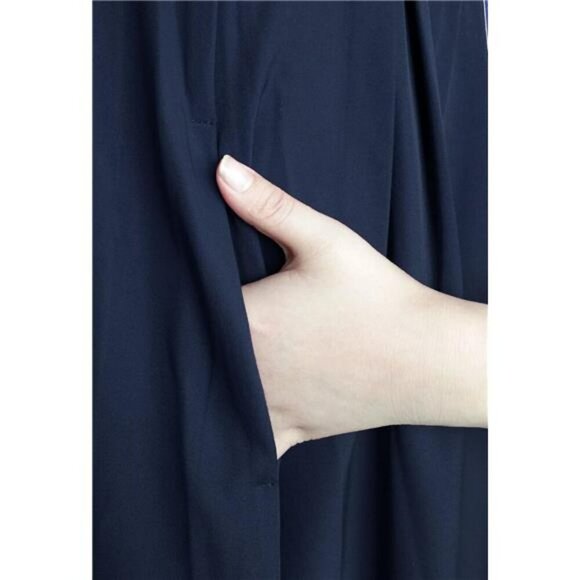 Urban CoCo A Line Midi Skirt Elastic Waist Pockets Casual Office Fall Skirt - Picture 4 of 8